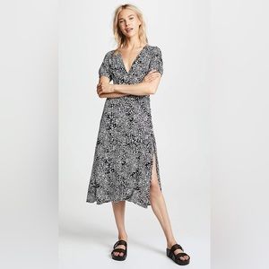 NWOT Free People Looking For Love Printed Empire-Waist Dress, Size 0 XS XXS
